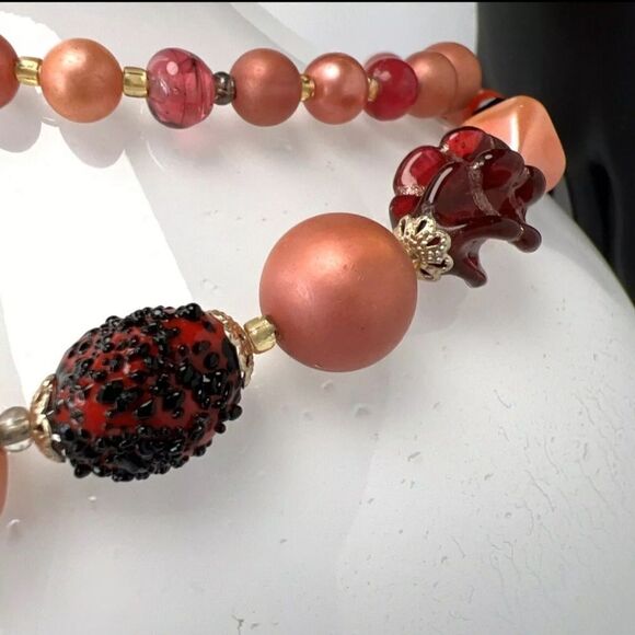 Red & Pink Glass Uranium wedding Cake - Picture 5 of 16